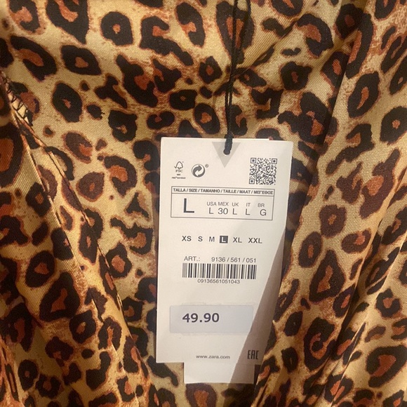 Zara leopard print mini dress - Picture 2 of 3